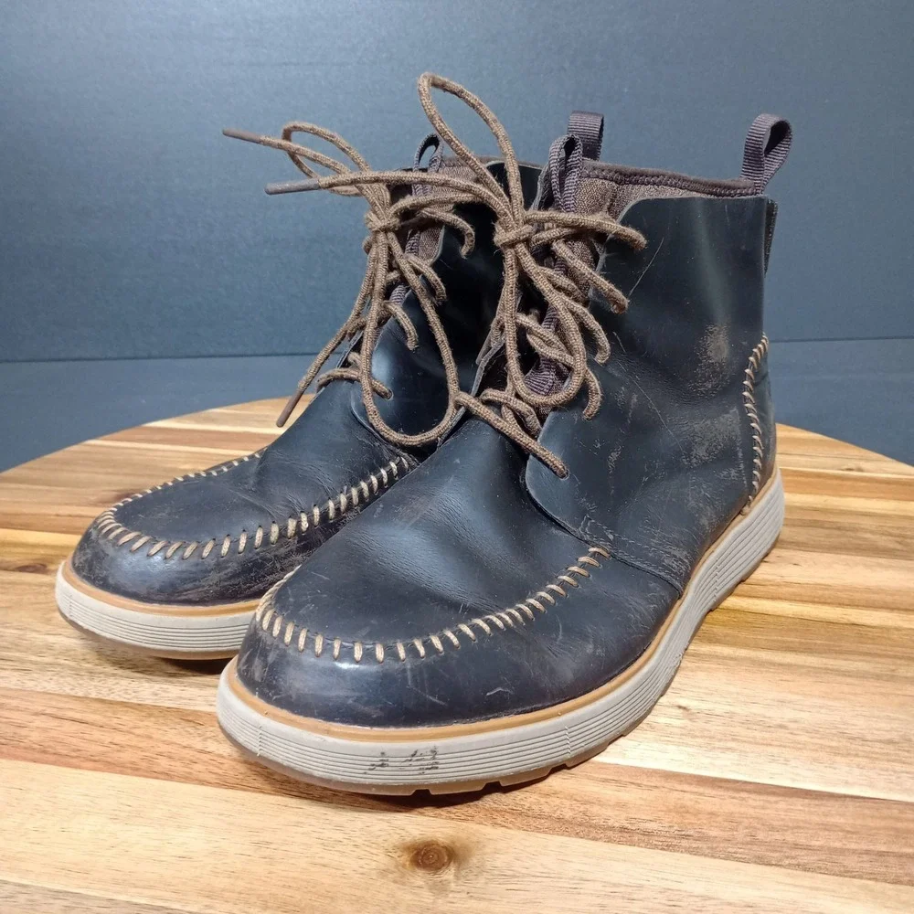Chaco Men's Dixon High Hiking Boots Leather‎ Waterproof Java Brown Size 12